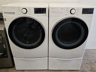 LG W/D SET w/PEDESTALS