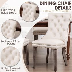 New Velvets Dining Chairs (beige)