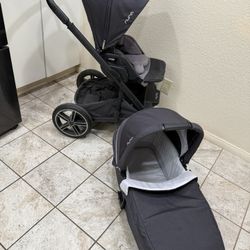 Nuna stroller and bassinet 