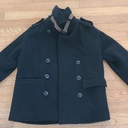 Zara Boys Wool Coat Size Small 7/8