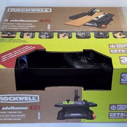 Rockwell RK7323 BladeRunner X2 Portable Tabletop Saw with Steel Rip Fence, Miter Gauge #700