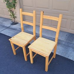 Brand New IVAR Pine Dining Chairs (Set of 2)