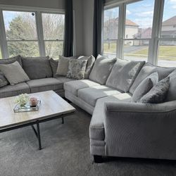 Sectional Grey Couch 