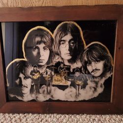 Vintage 70's Beatles Carnival Glass Picture - IBM 933960