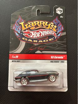 Hot Wheels 2009 Larry's Garage '63 Corvette black Real Riders