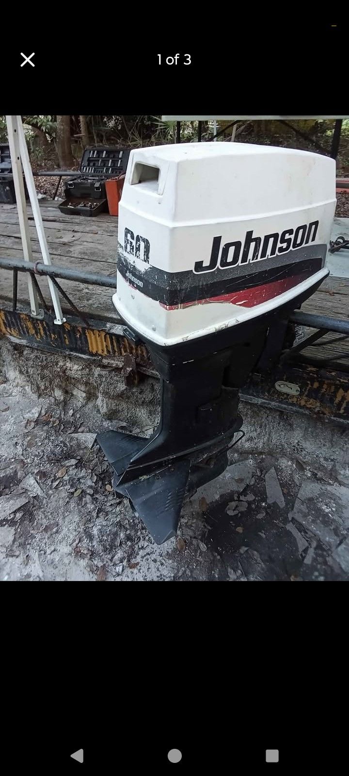 60 HP Short Shaft Johnson Outboard