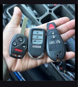 Replacement car keys llaves y controles Chevy Toyota Honda Dodge jeep Ford nissan infiniti