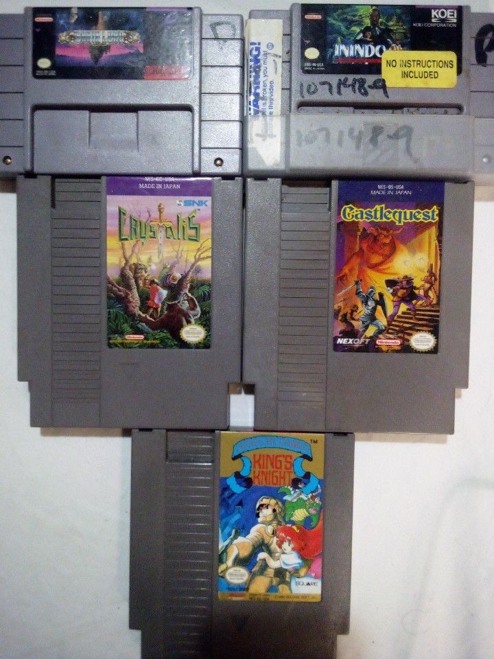 Brain Lord, Inindo, Castlequest, Kingsknight, Crystalys. 