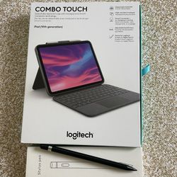 Logitech Combo Touch Keyboard Case For iPad 10th Generation New 