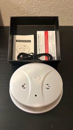 Smoke detector camera home security