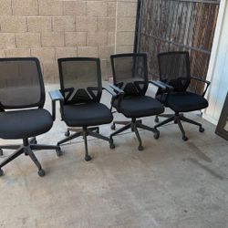4 Office Chairs 