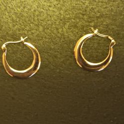 Silver U Shaped Earrings 