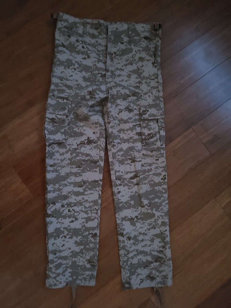 Camo Boys Pants, Airsoft Or Paintball 
