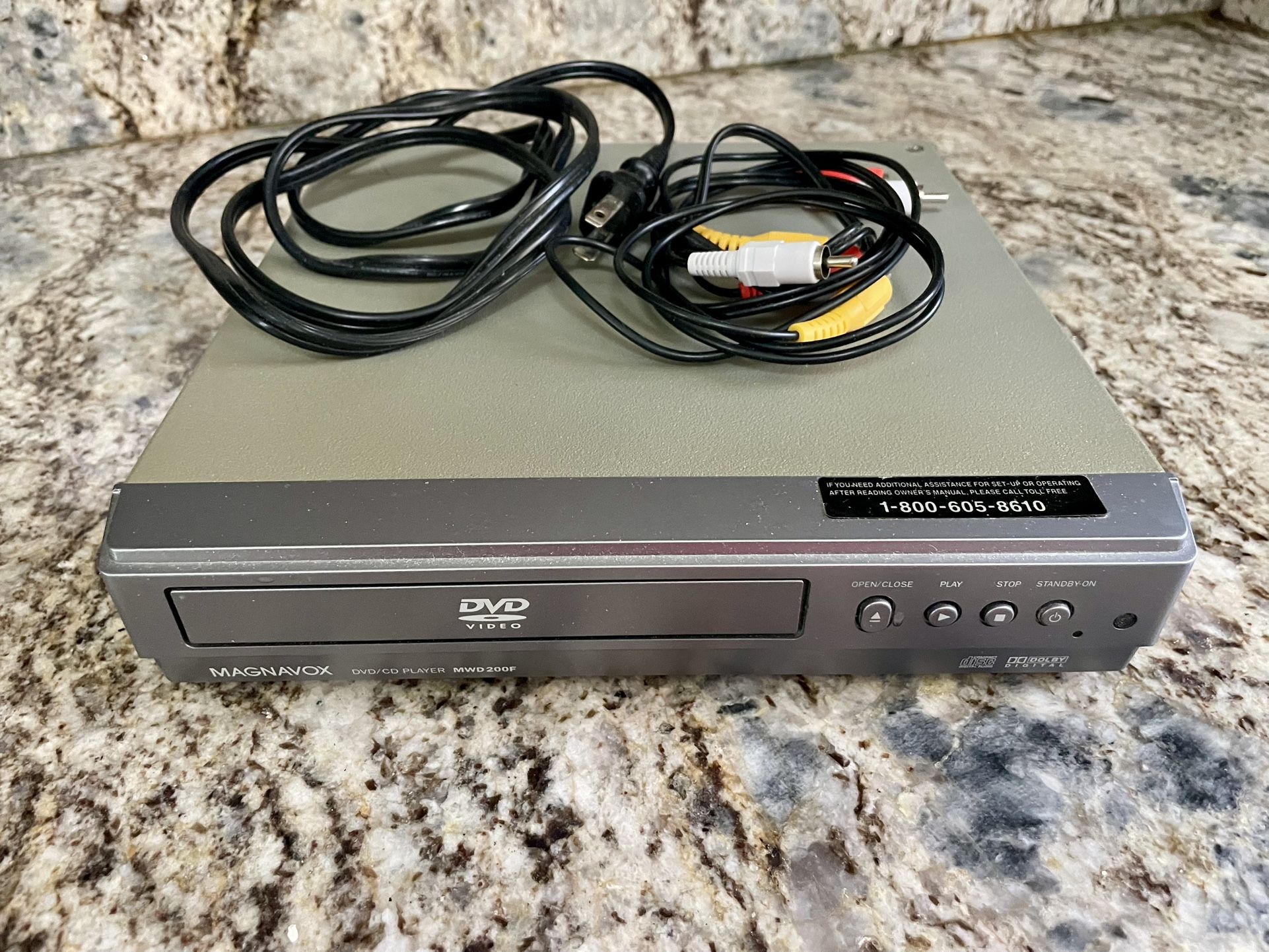 Magnavox MWD200F DVD/CD Player – Works Great! (No Remote)