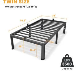 Xl twin bed with mattress