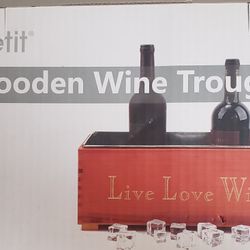 Wooden Wine Trough