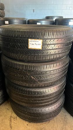 🛞SET OF 4 USED TIRES🛞 215/55/17 KUMHO