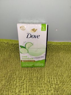 6 Bar Soap Dove Cucumber And Green Tea Scent 