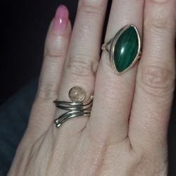 Real Stone Silver Rings 30 Each