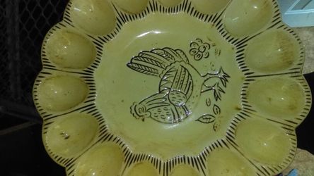 Vintage egg plate