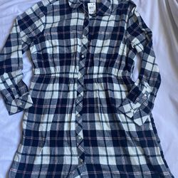 Plaid Shirt Dress 