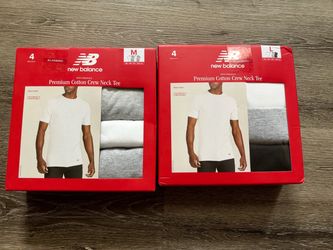 New Balance Premium Cotton Crew Neck Tee 4-Pack