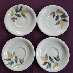 Set of 4 Caribe Restaurant Ware Saucers

