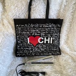 Rhinestone special edition Chi Flat Iron w/bag