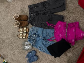 Toddler Girl Clothing and Shoes Bundle