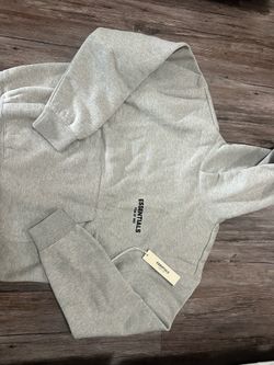 Dark grey essentials hoodie