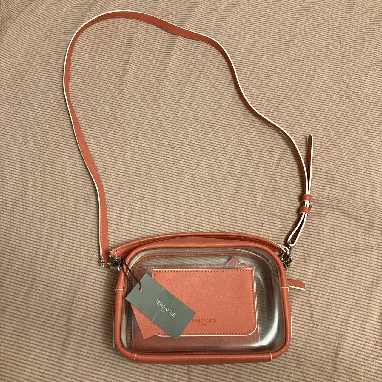 Coral See-through Bag