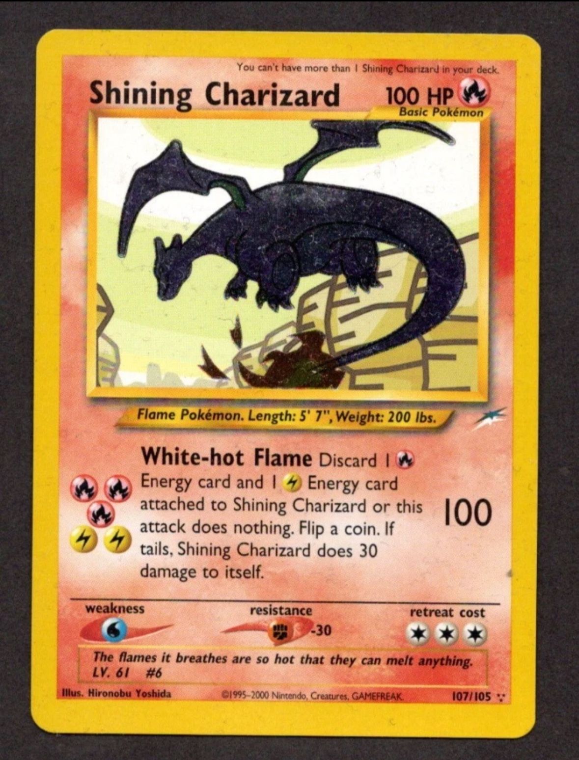 Shining Charizard 2002 Neo Destiny 107/105 VLP possibly NM