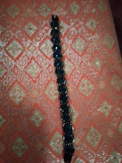 Dark blue crystal bracelet