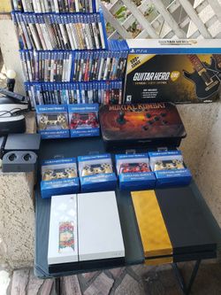 $160! Per PS4 500GB & 2 Controller No Games extra is extra $$$. Trade are welcome. Slide to see all Games & stuff with prices. All works 100%