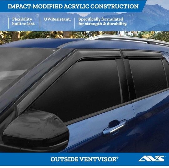 Ford Edge Window Visor Sun Shade Wind Deflectors New
