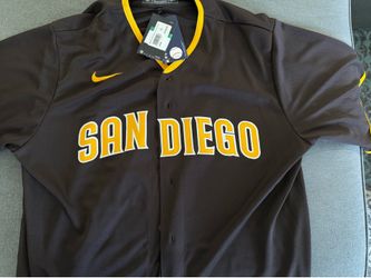San Diego Padres XL brown/gold jersey