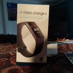 Watch, Fitbit Charge 3 Black Advanced Fitness Tracker!