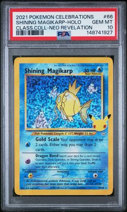 Pokemon 25th Celebrations shiny Magikarp psa 10