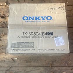 Onkyo Receiver TX-SR504-Black (New)