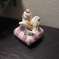 Vtg Schmid " How Much Is That Doggie In The Window.  Music 🎶 Box