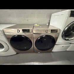 Samsung Champagne Washer And Dryer Set “27 ( Lavadora Y Secadora )