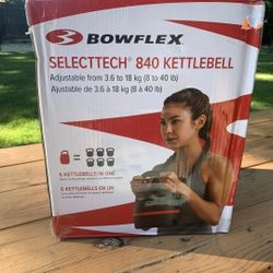 BowFlex SelectTech 840 Adjustable Kettlebell | BRAND NEW SEALED 