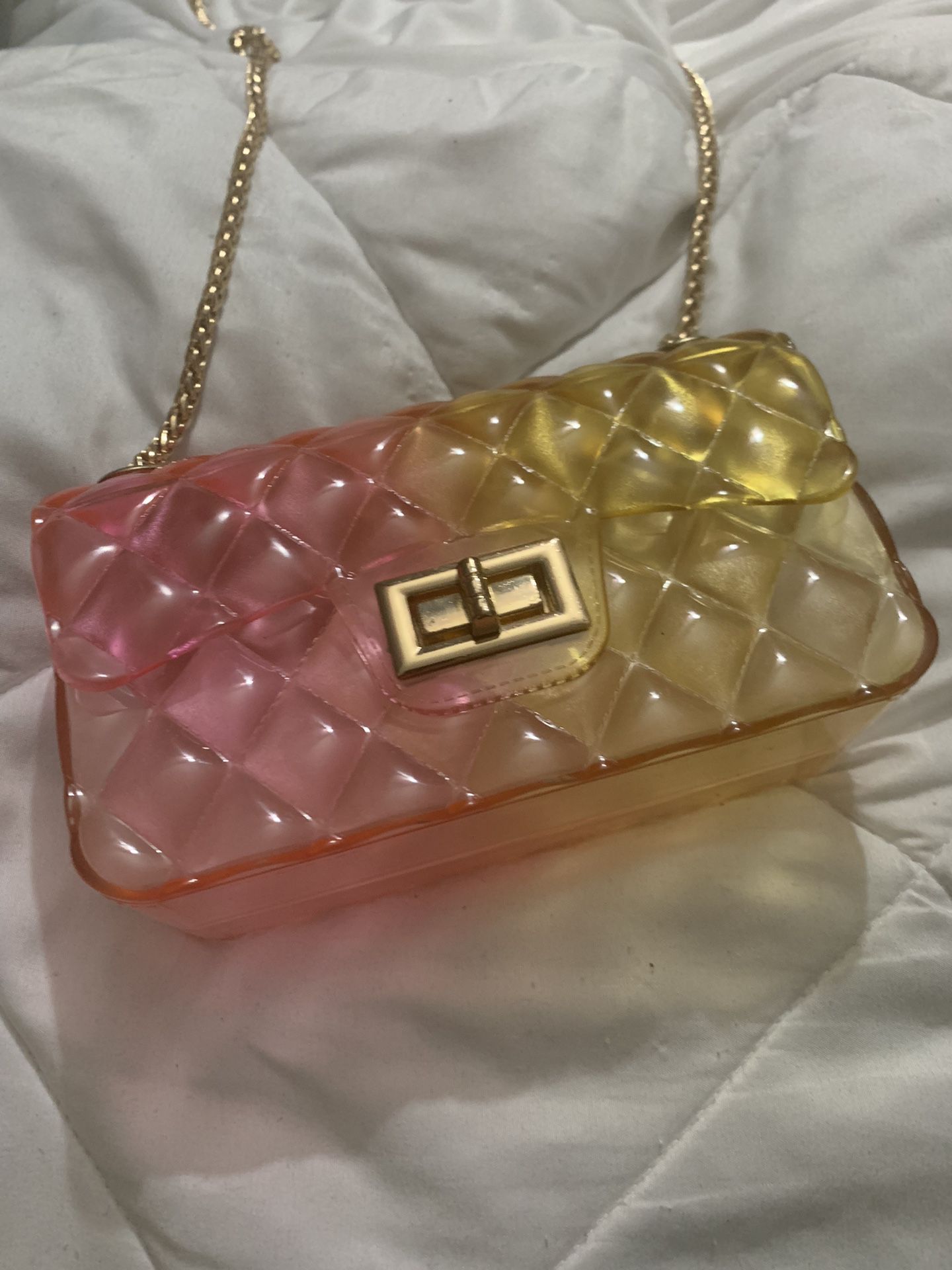 Pink And Yellow Bubble Purses