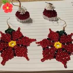 Hand Made Christmas Earings