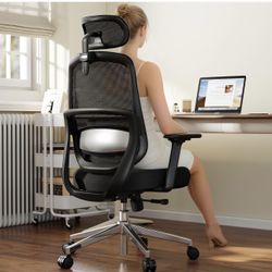 New👍 Ergonomic Office Chair, Home Office Desk Chairs, 3D Lumbar Support High Back Desk Chair, Comfo