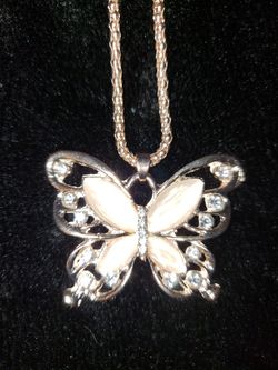 Butterfly pendant necklace