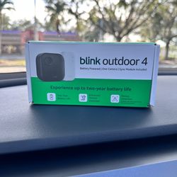 Blink Outdoor 4 (4th Gen) – 1 Camera System with Sync Module – Brand New