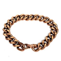 Vtg.Solid copper LINKS Bracelet- 8.25 In.