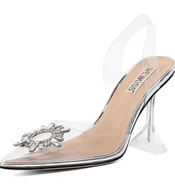 wetkiss Women's Clear Heels