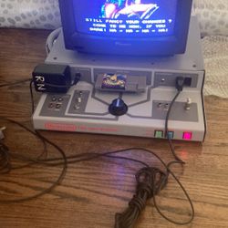 NES Test Station And Sharp Tv 
